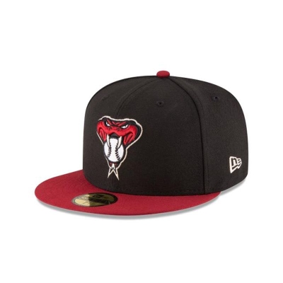 Black Arizona Diamondbacks Hat - New Era MLB Authentic Collection 59FIFTY Fitted Caps USA3072814